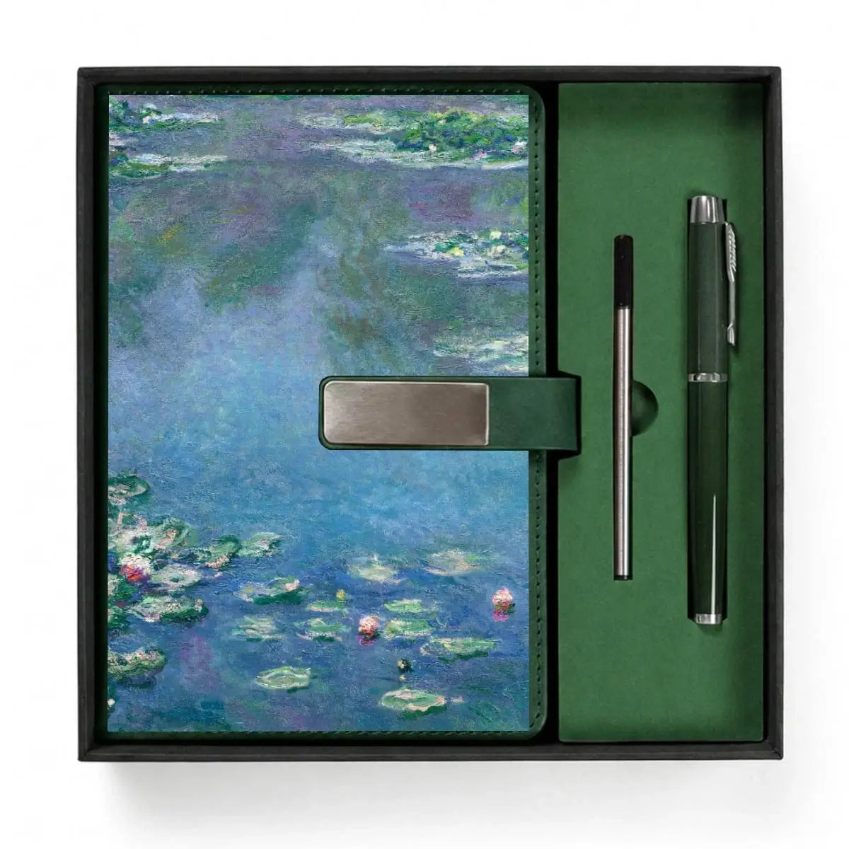 Claude Monet Water Lilies 1906 Notebook & Pen Gift Set