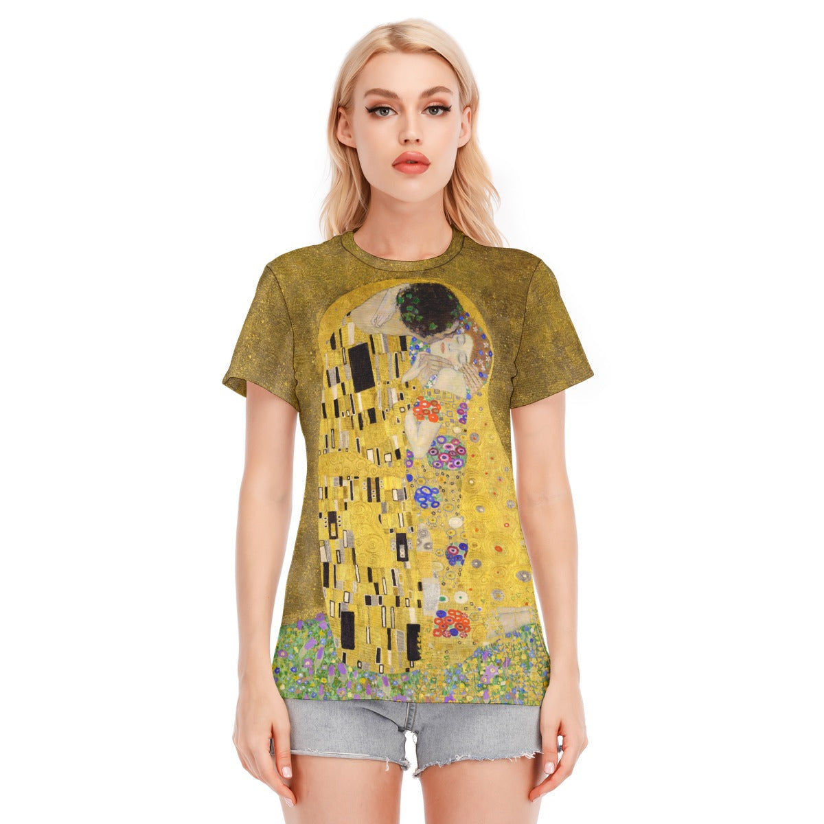 Gustav Klimt The Kiss Women's Cotton T-Shirt