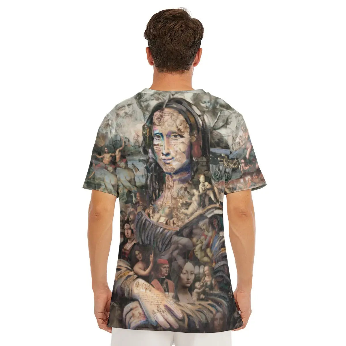 モナリザ ダ・ヴィンチ Tシャツ | 100% コットン アートTシャツ